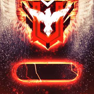 Free Fire logo phone wallpaper