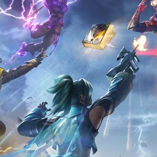 Free Fire logo phone wallpaper