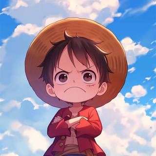 Anime clouds phone wallpaper