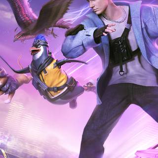 Free Fire logo phone wallpaper