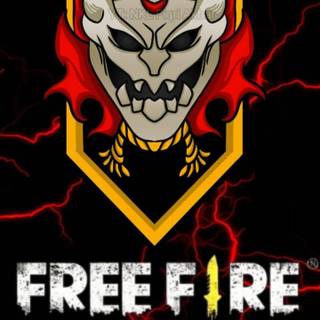 Free Fire logo phone wallpaper