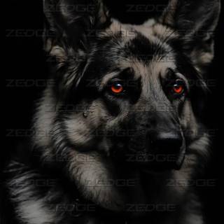 German Shepherd phone wallpaper