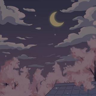 Anime scenary iPhone wallpaper