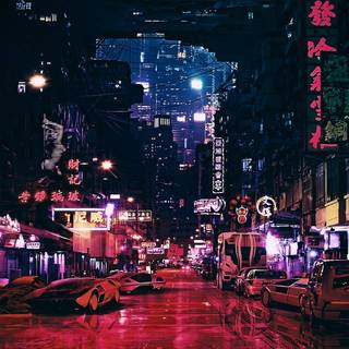 Tokyo night phone wallpaper