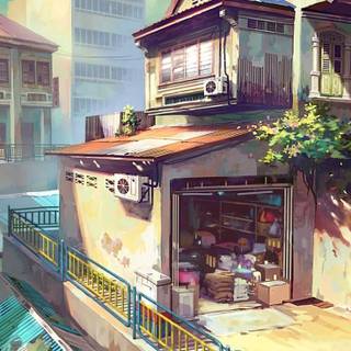 Anime scenary iPhone wallpaper