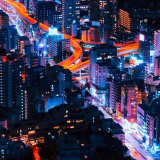 Tokyo night phone wallpaper