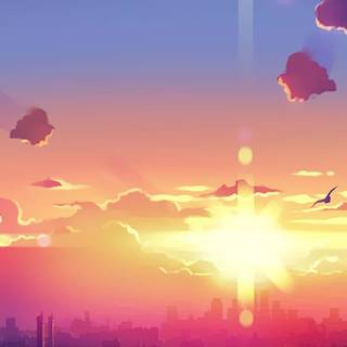 Anime scenary iPhone wallpaper