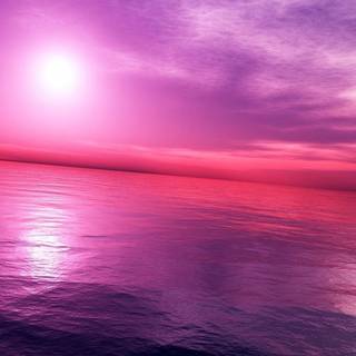 Pink sunset desktop wallpaper