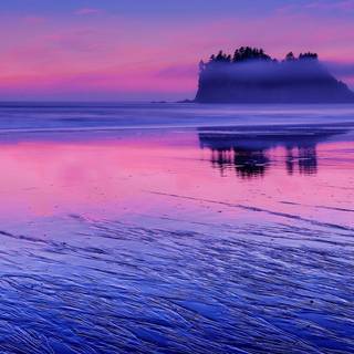 Pink sunset desktop wallpaper