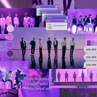 BTS collage desktop wallpaper
