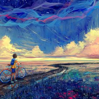 Art aesthetic desktop wallpaper