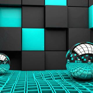 Turquoise desktop wallpaper