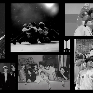 BTS collage desktop wallpaper