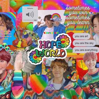 BTS collage desktop wallpaper