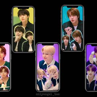 BTS collage desktop wallpaper