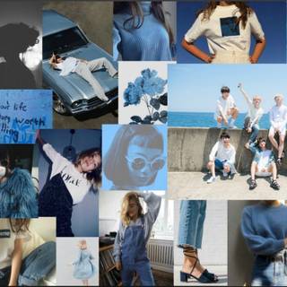 BTS collage desktop wallpaper