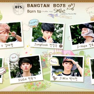 BTS collage desktop wallpaper