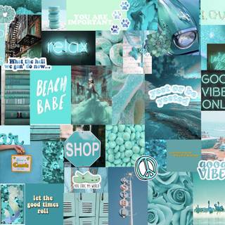 Turquoise desktop wallpaper