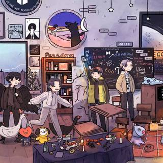 BTS art desktop wallpaper