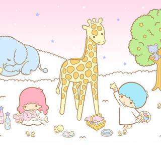 Little Twin Stars desktop wallpaper