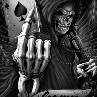 Skeleton mobile wallpaper