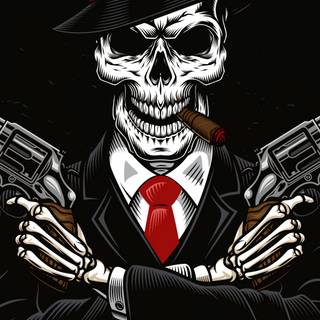 Skeleton mobile wallpaper