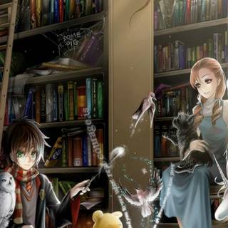 Library mobile wallpaper