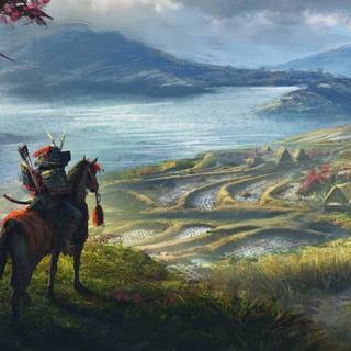 4k samurai PC wallpaper