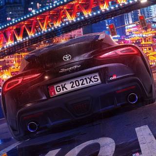 iPhone Supra cartoon wallpaper