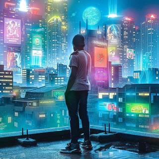 Cyberpunk 4k iPad wallpaper