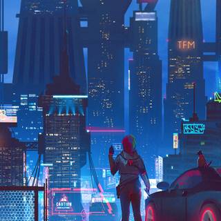 Cyberpunk 4k iPad wallpaper