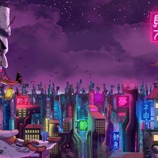 Cyberpunk 4k iPad wallpaper