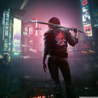 Cyberpunk 4k iPad wallpaper