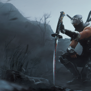 Black ninja 4k wallpaper
