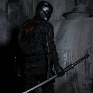 Black ninja 4k wallpaper