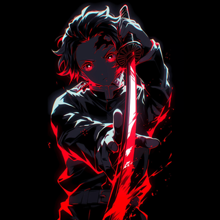 Demon Slayer 4k dark wallpaper
