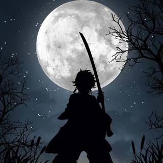 Demon Slayer dark phone wallpaper