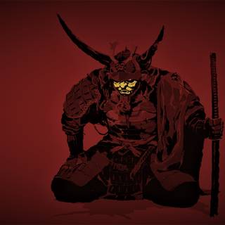 Red samurai 4k PC wallpaper