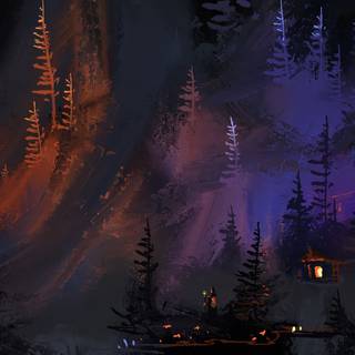 Tree house 4k wallpaper