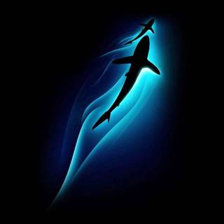 Blue black iPhone wallpaper