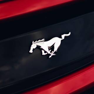 Mustang logo phone wallpaper