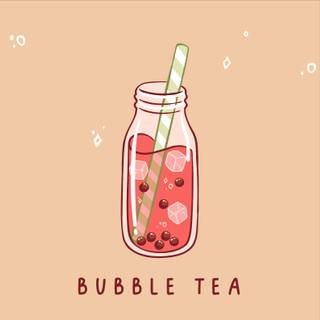 Boba tea desktop wallpaper