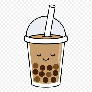 Boba tea desktop wallpaper