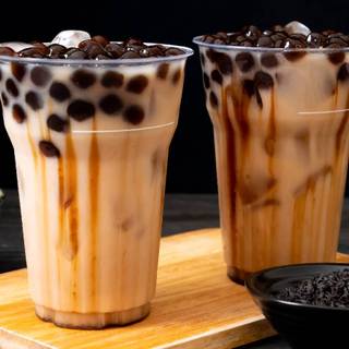 Boba tea desktop wallpaper