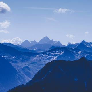 Blue mountain desktop wallpaper