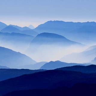 Blue mountain desktop wallpaper