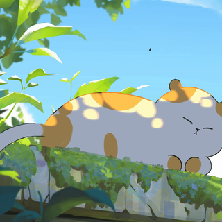 Anime cat desktop wallpaper