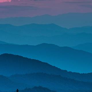 Blue mountain desktop wallpaper