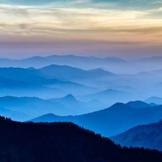 Blue mountain desktop wallpaper