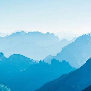 Blue mountain desktop wallpaper